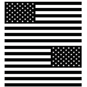 USA Flag Die Cut Vinyl Decals